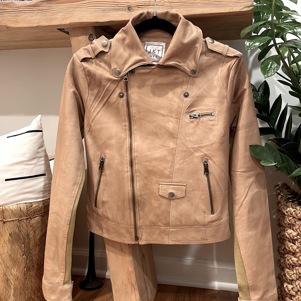 Free People Piper Leather Moto Jacket